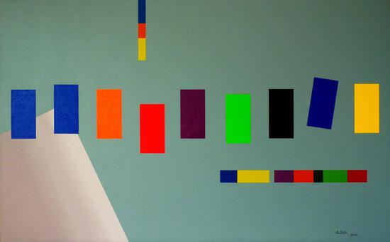 凌惠华《浑 系列之三》160×100cm 布面油画 2012年 